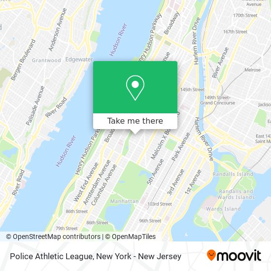 Police Athletic League map