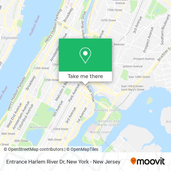 Entrance Harlem River Dr map