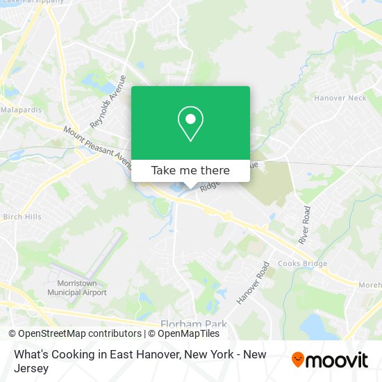 Mapa de What's Cooking in East Hanover