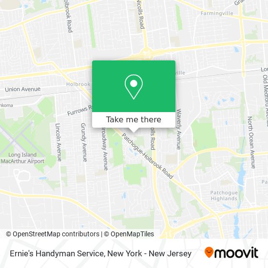 Ernie's Handyman Service map