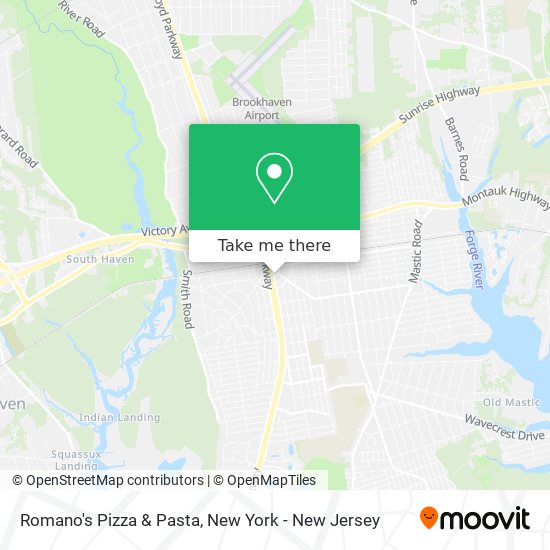 Mapa de Romano's Pizza & Pasta