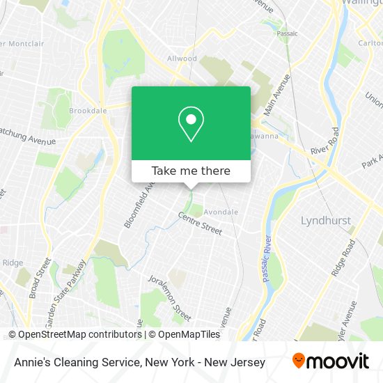 Annie's Cleaning Service map