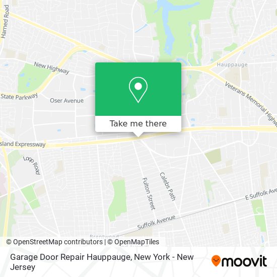 Garage Door Repair Hauppauge map