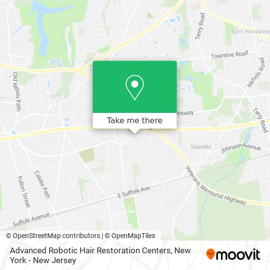 Advanced Robotic Hair Restoration Centers map