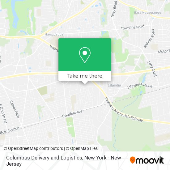 Columbus Delivery and Logistics map