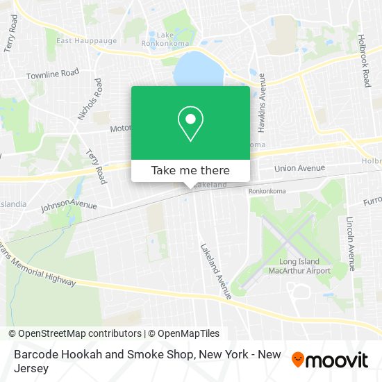 Mapa de Barcode Hookah and Smoke Shop