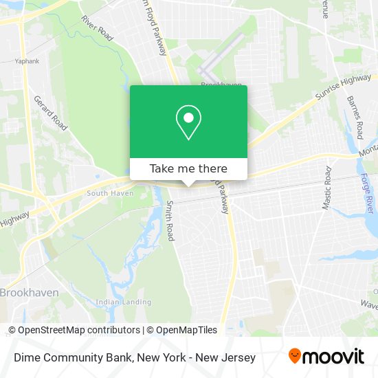 Dime Community Bank map