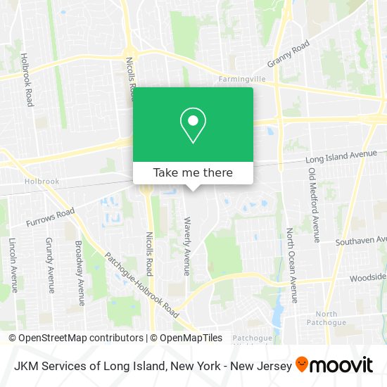Mapa de JKM Services of Long Island