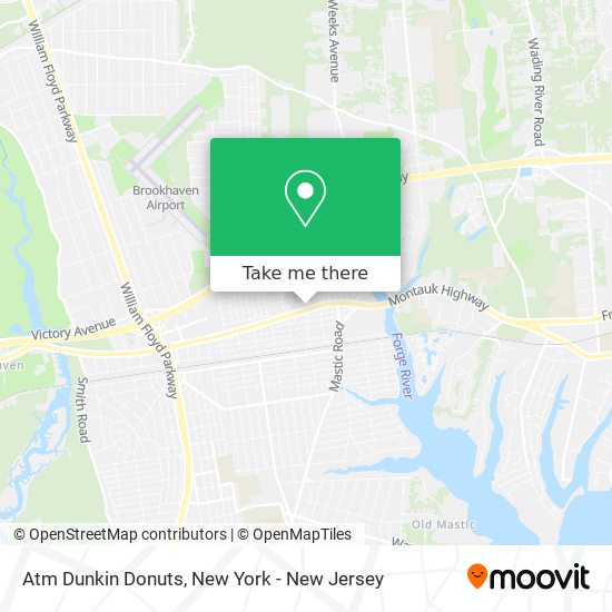 Mapa de Atm Dunkin Donuts