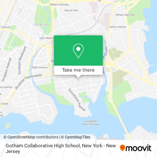 Gotham Collaborative High School map
