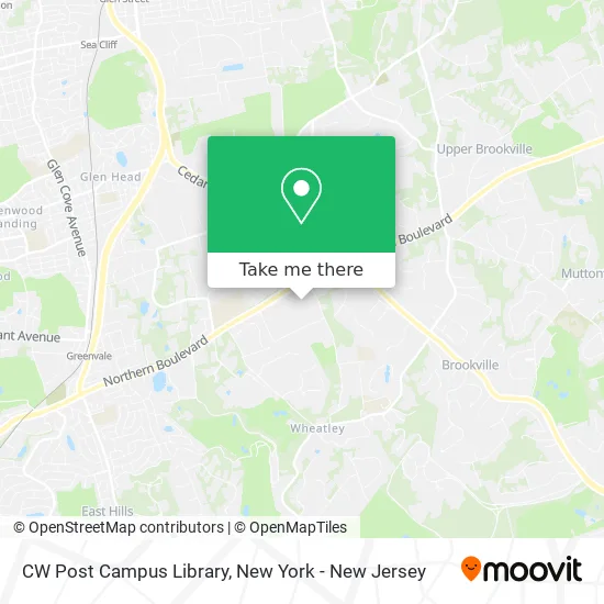 CW Post Campus Library map