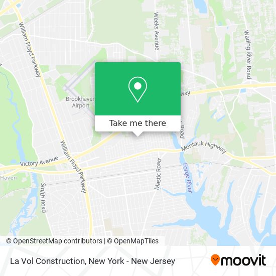 La Vol Construction map