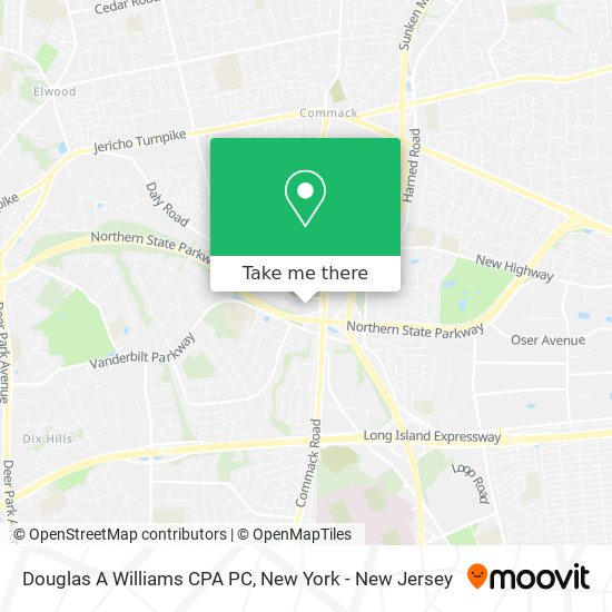 Douglas A Williams CPA PC map