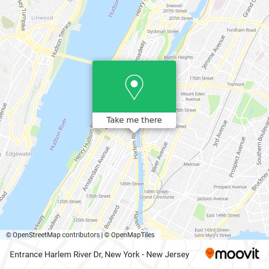 Entrance Harlem River Dr map