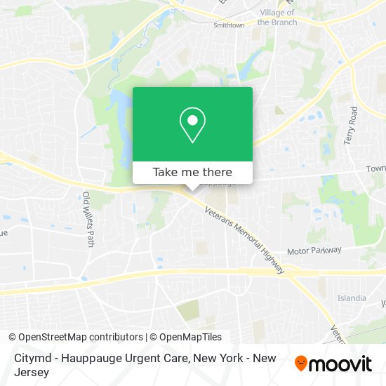 Citymd - Hauppauge Urgent Care map