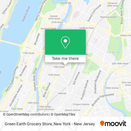 Mapa de Green Earth Grocery Store