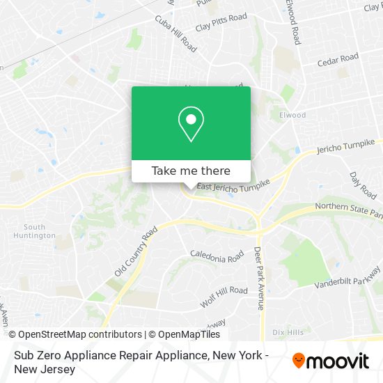 Mapa de Sub Zero Appliance Repair Appliance