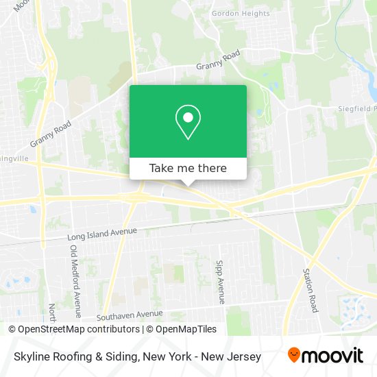 Skyline Roofing & Siding map