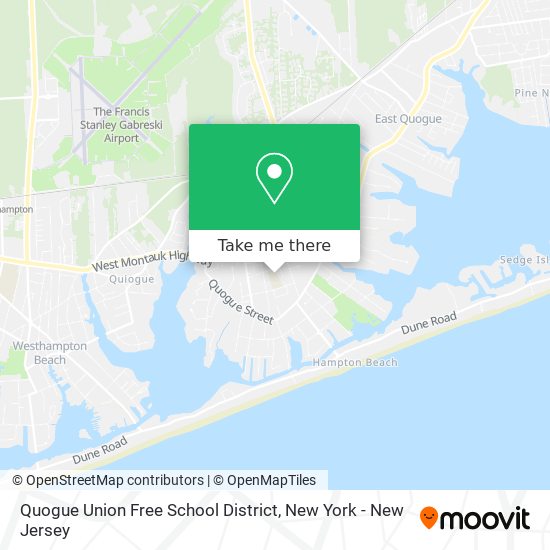 Quogue Union Free School District map