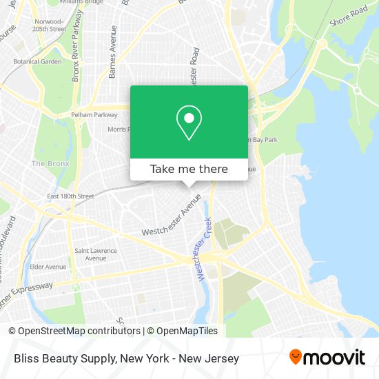 Bliss Beauty Supply map