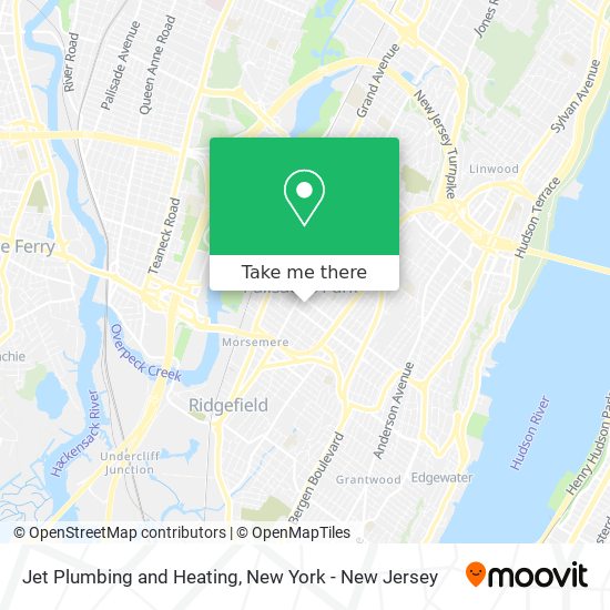 Jet Plumbing and Heating map