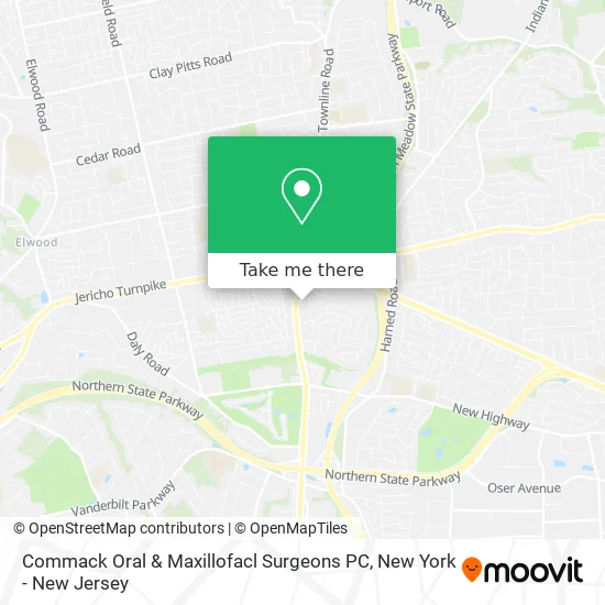 Mapa de Commack Oral & Maxillofacl Surgeons PC