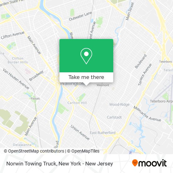 Mapa de Norwin Towing Truck