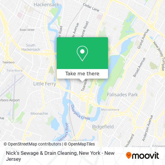 Nick's Sewage & Drain Cleaning map