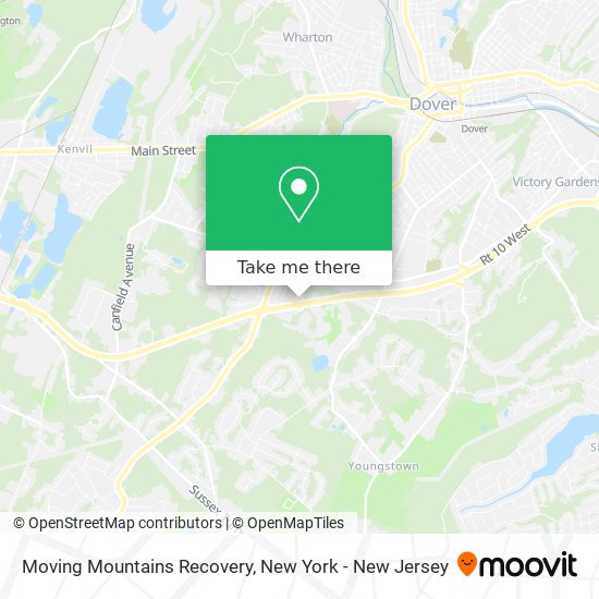Moving Mountains Recovery map