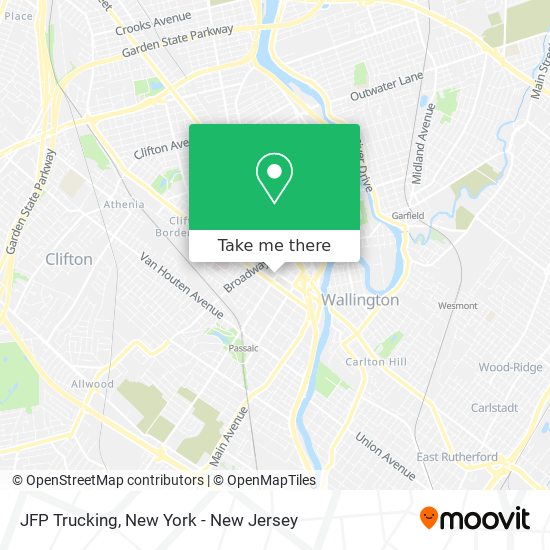 JFP Trucking map