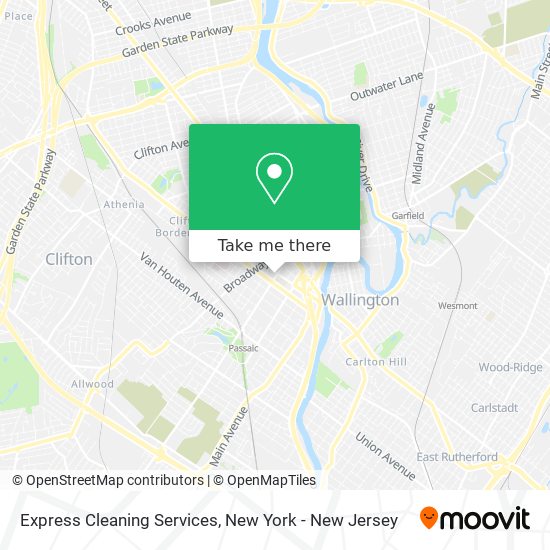 Mapa de Express Cleaning Services