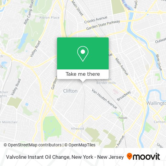 Mapa de Valvoline Instant Oil Change