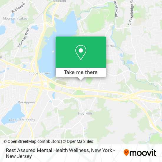 Mapa de Rest Assured Mental Health Wellness