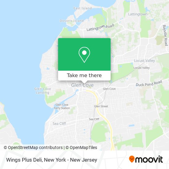 Wings Plus Deli map