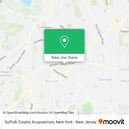 Suffolk County Acupuncture map