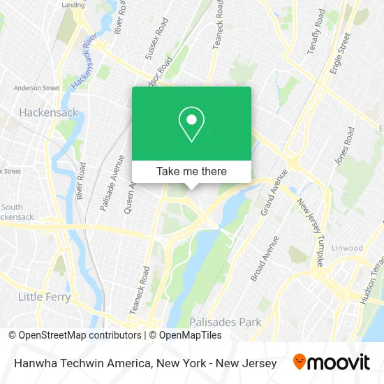 Hanwha Techwin America map