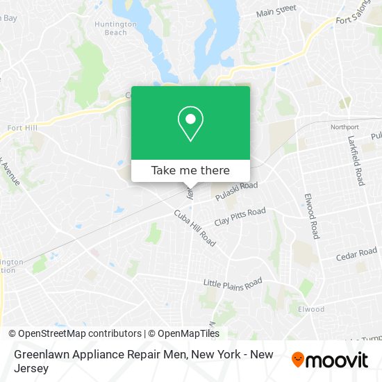 Greenlawn Appliance Repair Men map