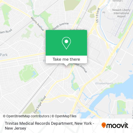 Mapa de Trinitas Medical Records Department