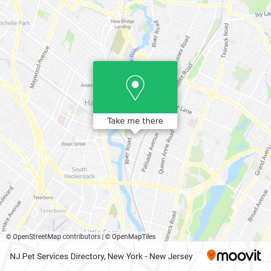 NJ Pet Services Directory map