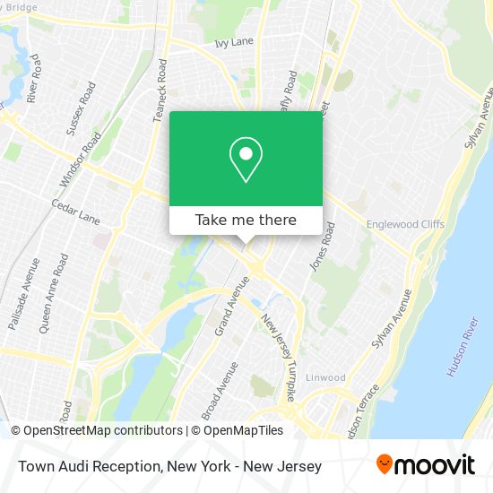 Town Audi Reception map