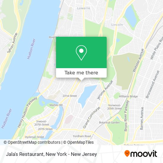 Mapa de Jala's Restaurant