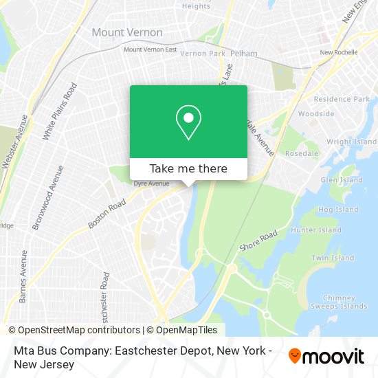 Mapa de Mta Bus Company: Eastchester Depot