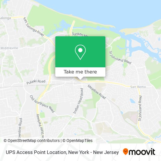 UPS Access Point Location map