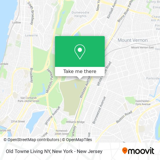 Mapa de Old Towne Living NY