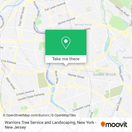 Mapa de Warriors Tree Service and Landscaping