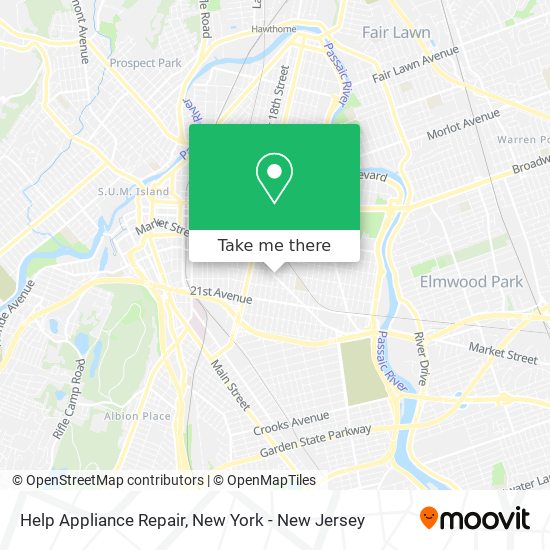 Mapa de Help Appliance Repair