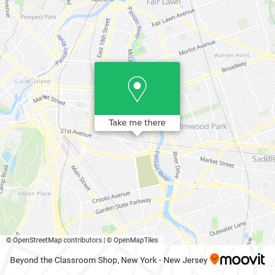 Beyond the Classroom Shop map