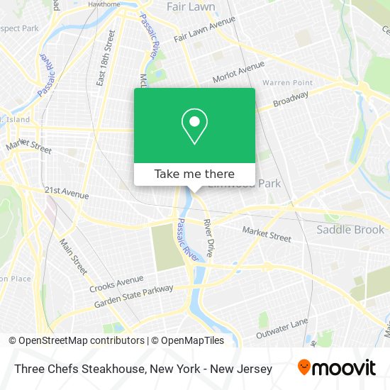 Mapa de Three Chefs Steakhouse