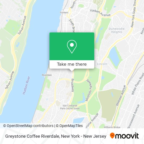 Greystone Coffee Riverdale map