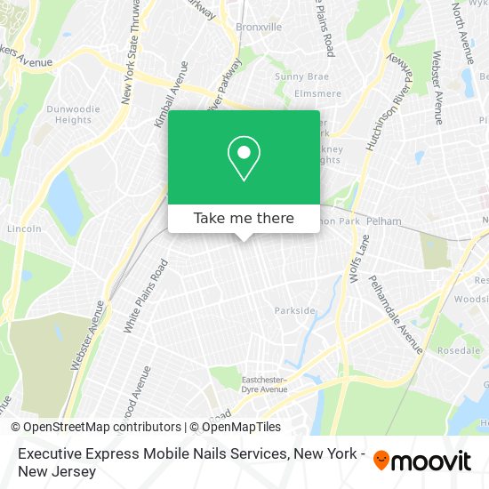 Executive Express Mobile Nails Services map